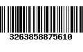 Código de Barras 3263858875610