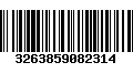 Código de Barras 3263859082314