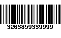 Código de Barras 3263859339999