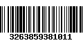 Código de Barras 3263859381011