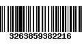 Código de Barras 3263859382216