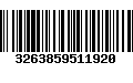 Código de Barras 3263859511920