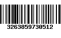 Código de Barras 3263859730512