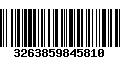 Código de Barras 3263859845810