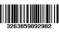 Código de Barras 3263859892982