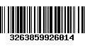 Código de Barras 3263859926014