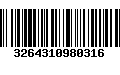 Código de Barras 3264310980316