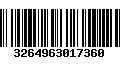 Código de Barras 3264963017360