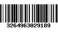 Código de Barras 3264963029189