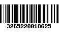 Código de Barras 3265220018625