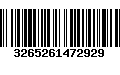 Código de Barras 3265261472929