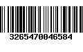 Código de Barras 3265470046584