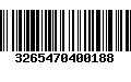 Código de Barras 3265470400188