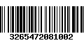 Código de Barras 3265472081002