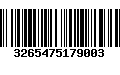 Código de Barras 3265475179003