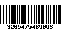 Código de Barras 3265475489003