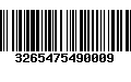 Código de Barras 3265475490009