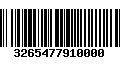 Código de Barras 3265477910000