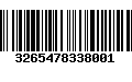 Código de Barras 3265478338001