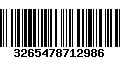 Código de Barras 3265478712986