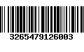 Código de Barras 3265479126003