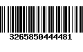 Código de Barras 3265850444481