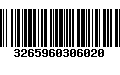 Código de Barras 3265960306020