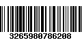 Código de Barras 3265980786208