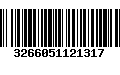 Código de Barras 3266051121317