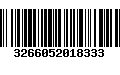 Código de Barras 3266052018333