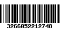 Código de Barras 3266052212748