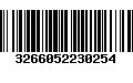 Código de Barras 3266052230254