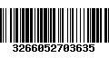 Código de Barras 3266052703635