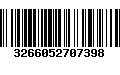 Código de Barras 3266052707398