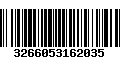 Código de Barras 3266053162035