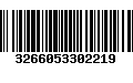 Código de Barras 3266053302219