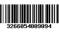 Código de Barras 3266054009094