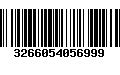 Código de Barras 3266054056999