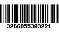 Código de Barras 3266055303221