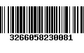 Código de Barras 3266058230081