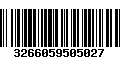 Código de Barras 3266059505027