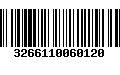 Código de Barras 3266110060120