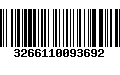 Código de Barras 3266110093692