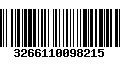 Código de Barras 3266110098215