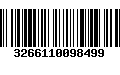 Código de Barras 3266110098499