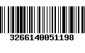 Código de Barras 3266140051198