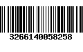 Código de Barras 3266140058258