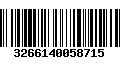 Código de Barras 3266140058715