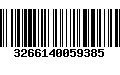 Código de Barras 3266140059385