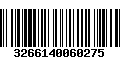 Código de Barras 3266140060275